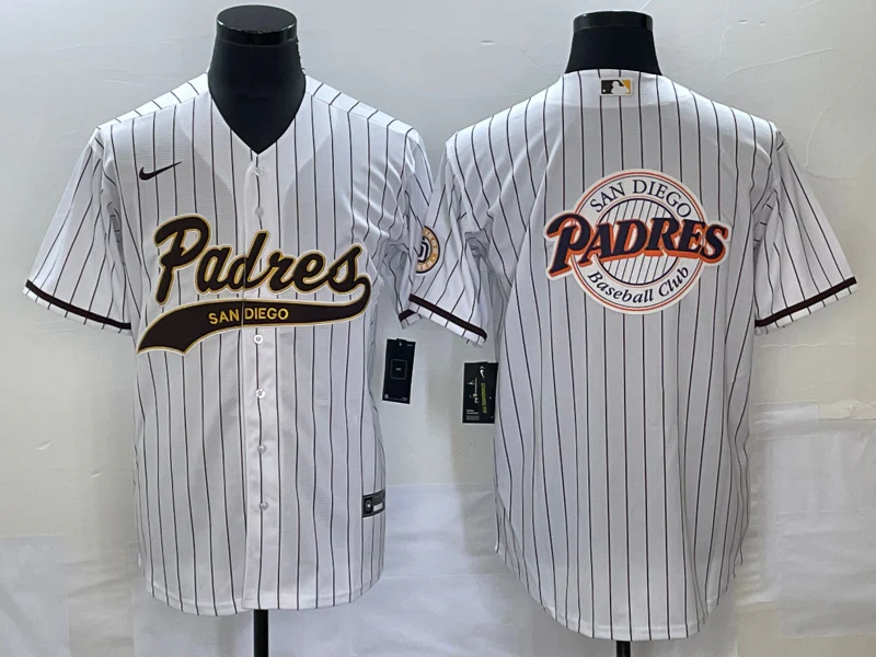 Men's San Diego Padres White Replica Player Jersey Joint Edition