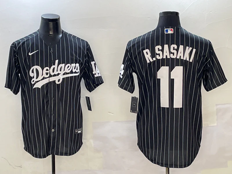 Men's Los Angeles Dodgers Roki Sasaki #11 Black Alternate Limited Player Jersey