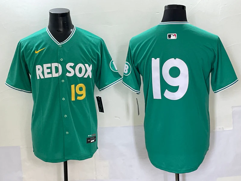 Men's Boston Red Sox Roman Anthony #19 Green 2025 City Connect Limited Player Jersey