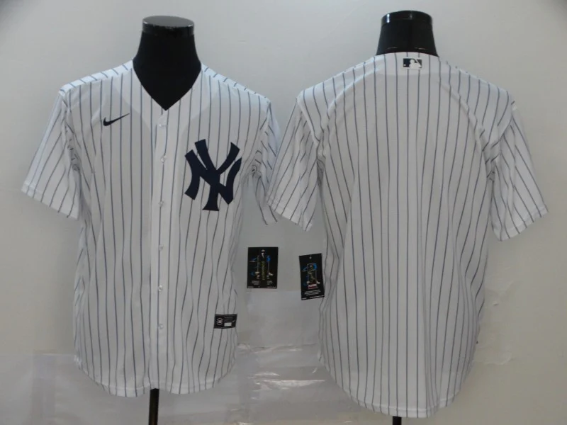 Men's New York Yankees White Home Replica Blank Jersey