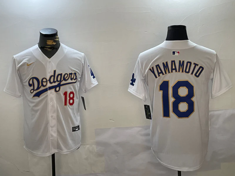 Men's Los Angeles Dodgers Yoshinobu Yamamoto White Game Player Jersey