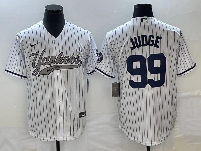 Men's New York Yankees Aaron Judge #99 White Game Jersey Joint Edition