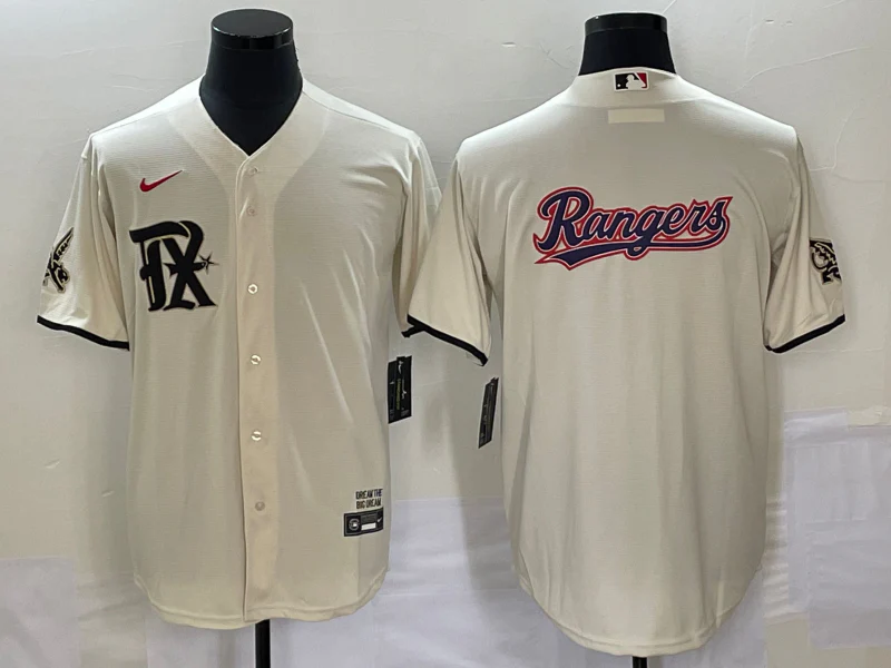 Men's Texas Rangers Cream 2023 City Connect Replica Jersey