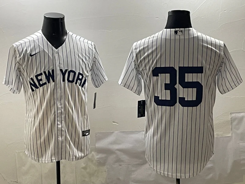Men's New York Yankees Cody Bellinger #35 White Replica Player Jersey