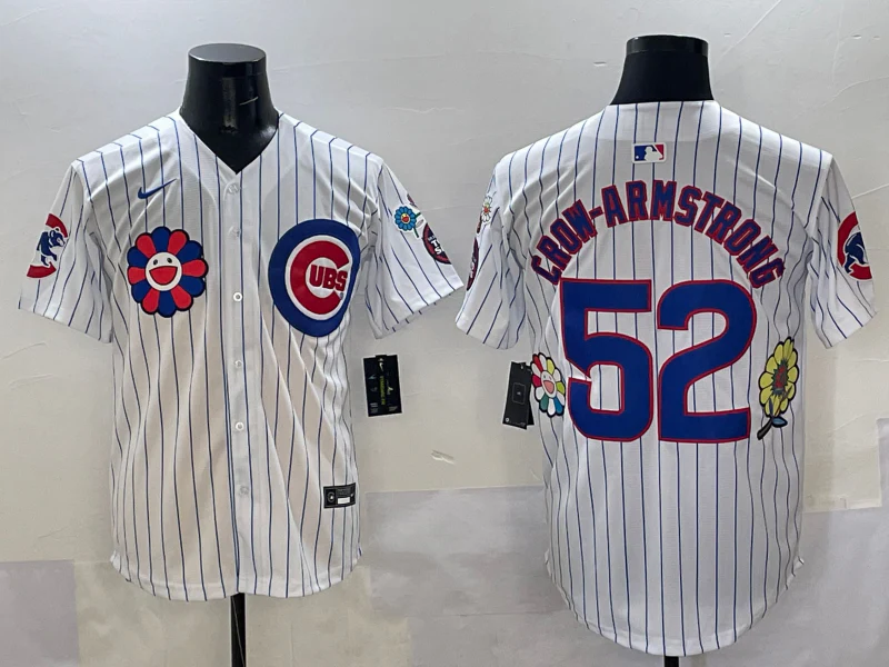 Men's Chicago Cubs Pete Crow-Armstrong #52 White Player Jersey