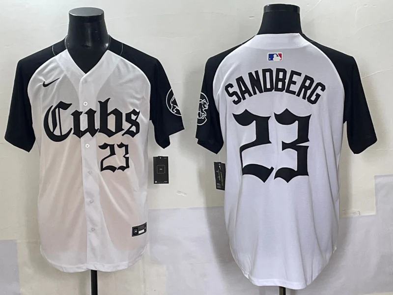 Men's Chicago Cubs Ryne Sandberg #23 White Player Jersey