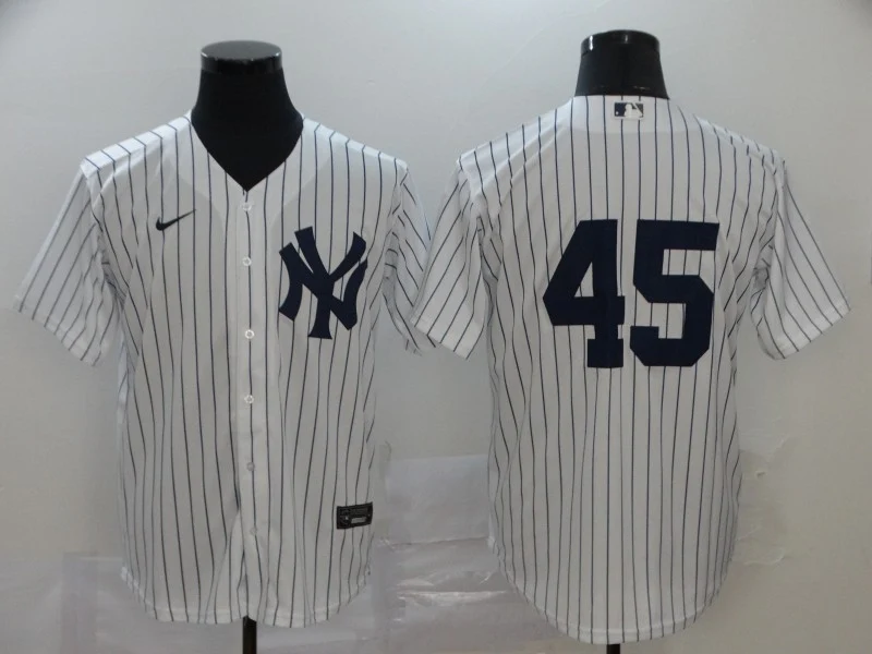 Men's New York Yankees Gerrit Cole #45 White Replica Player Name Jersey