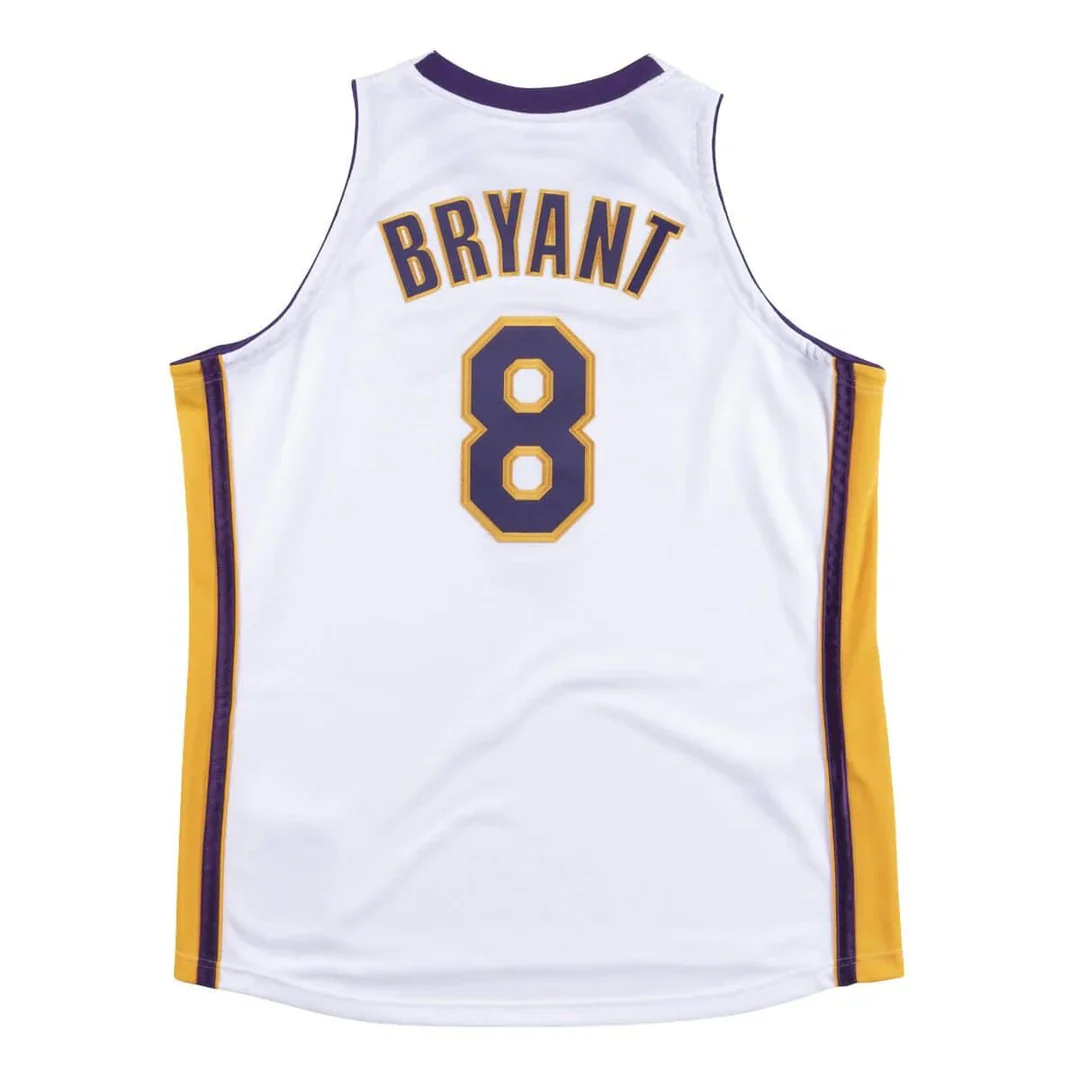 Kobe Bryant Los Angeles Lakers Throwback Jersey-White #8