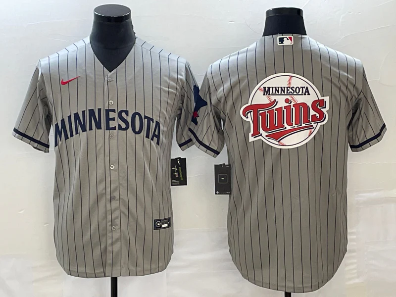 Men's Minnesota Twins Gray Alternate Replica Team Jersey