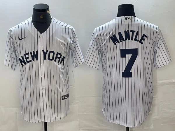 Men's New York Yankees Mickey Mantle #7 White Limited Jersey