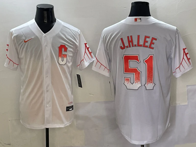 Men's San Francisco Giants Jung Hoo Lee #51 White City Connect Limited Jersey